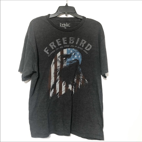 lyric nation Tops - Free Bird Lyric Nation Tee
